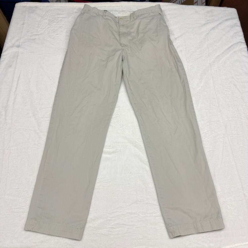 Polo Ralph Lauren Pants Mens 36x34 Khaki Prospect Cotton Twill Workwear Casual